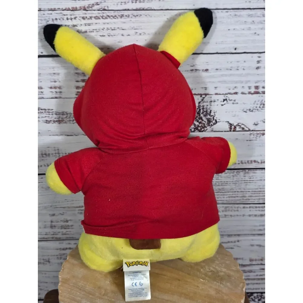 Build A Bear Pikachu Pokemon Hoodie Plush Stuffed Animal